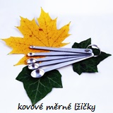 Kovové měrné lžičky