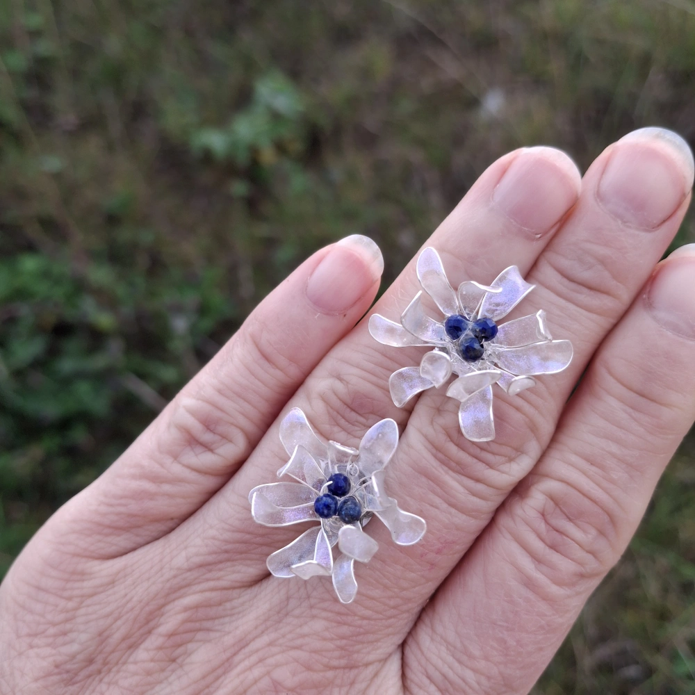 Náušnice opal